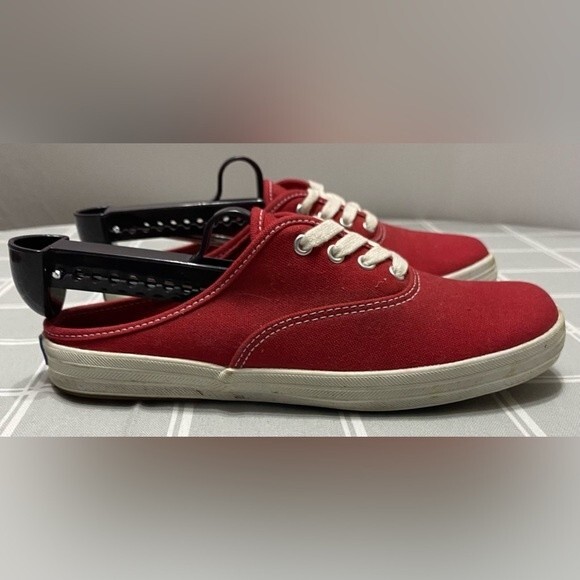 Keds Original Red Mule Slid Slip On Canvas Lace Up Shoe WF22606M Women 6.5 - Picture 3 of 10